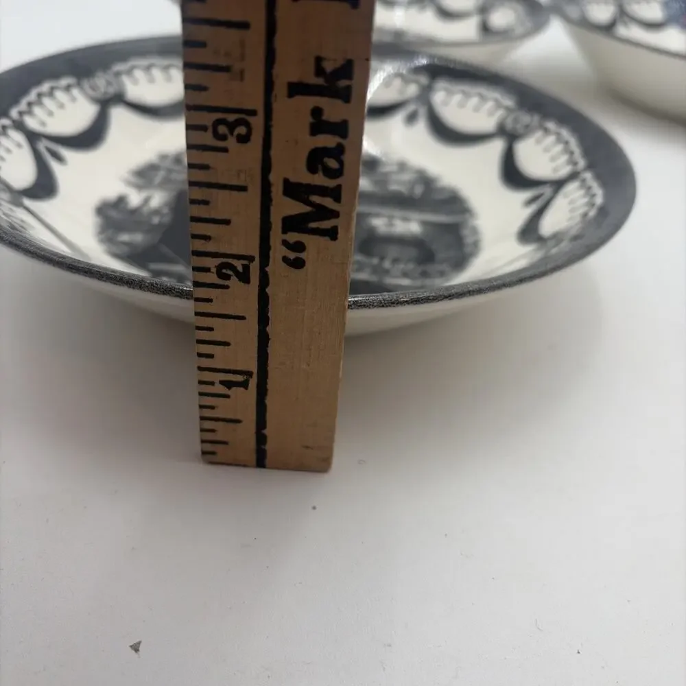ROYAL STAFFORD Witch Cauldron HALLOWEEN Set OF 4 Cereal Bowls Haunted Home NEW